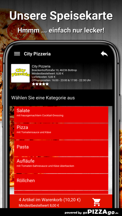 City Pizzeria Bottrop Screenshot