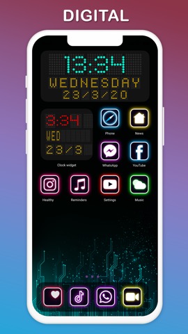 Clock Widget - Custom themesのおすすめ画像10