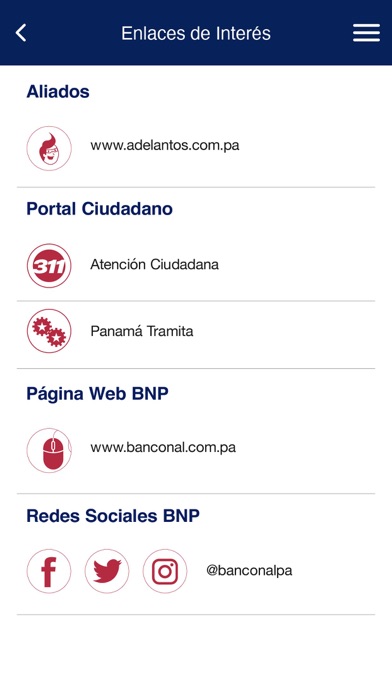 Banca Móvil de BNP Screenshot