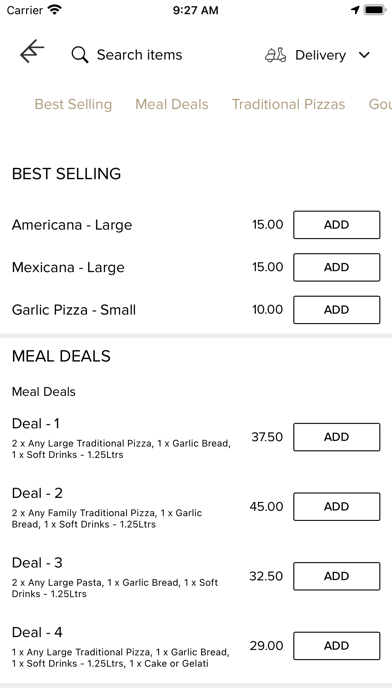 Rossini's Pizzaria And Bistro Screenshot