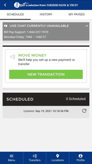 Farmers Bank and Trust NXT Screenshot