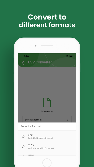 CSV Converter, CSV to PDF Screenshot