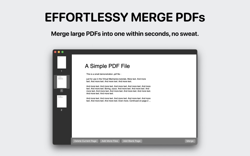#2. PDFs Split & Merge (macOS) 由: Sumit Paul