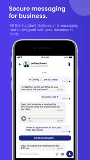 saferoom - business messenger iphone screenshot 1