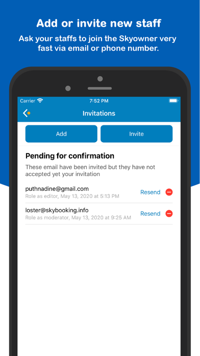 SkyBooking Owner Screenshot