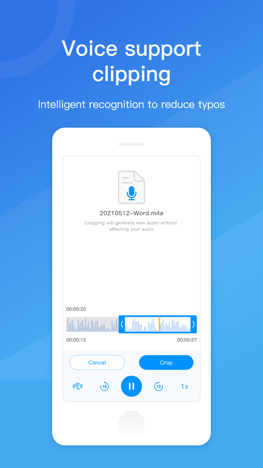 #4. Voice to Text, voice memo (iOS) By: shenzhen chaoshidai Software Co., Ltd