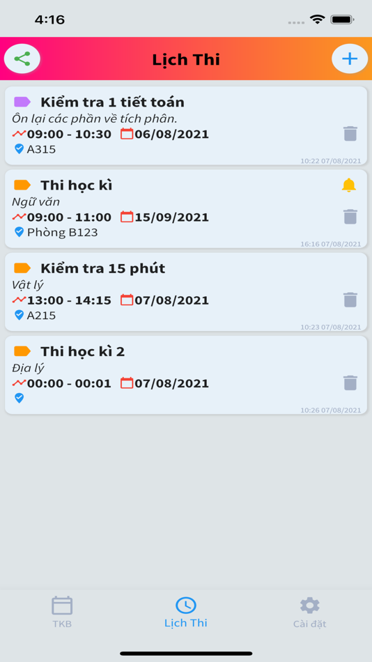 #3. School Timetable Plus (iOS) 由: NGUYEN HUU TAI