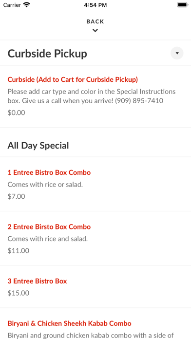 Curry India Bistro Screenshot
