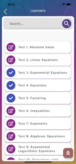 Game screenshot CLEP College Algebra apk