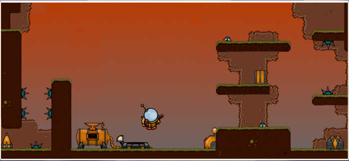 Steam Rocket Platformer Game