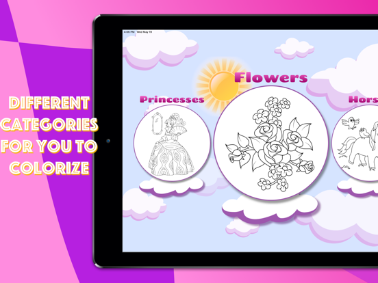 Screenshot #6 pour Girls Coloring Book Draw on go