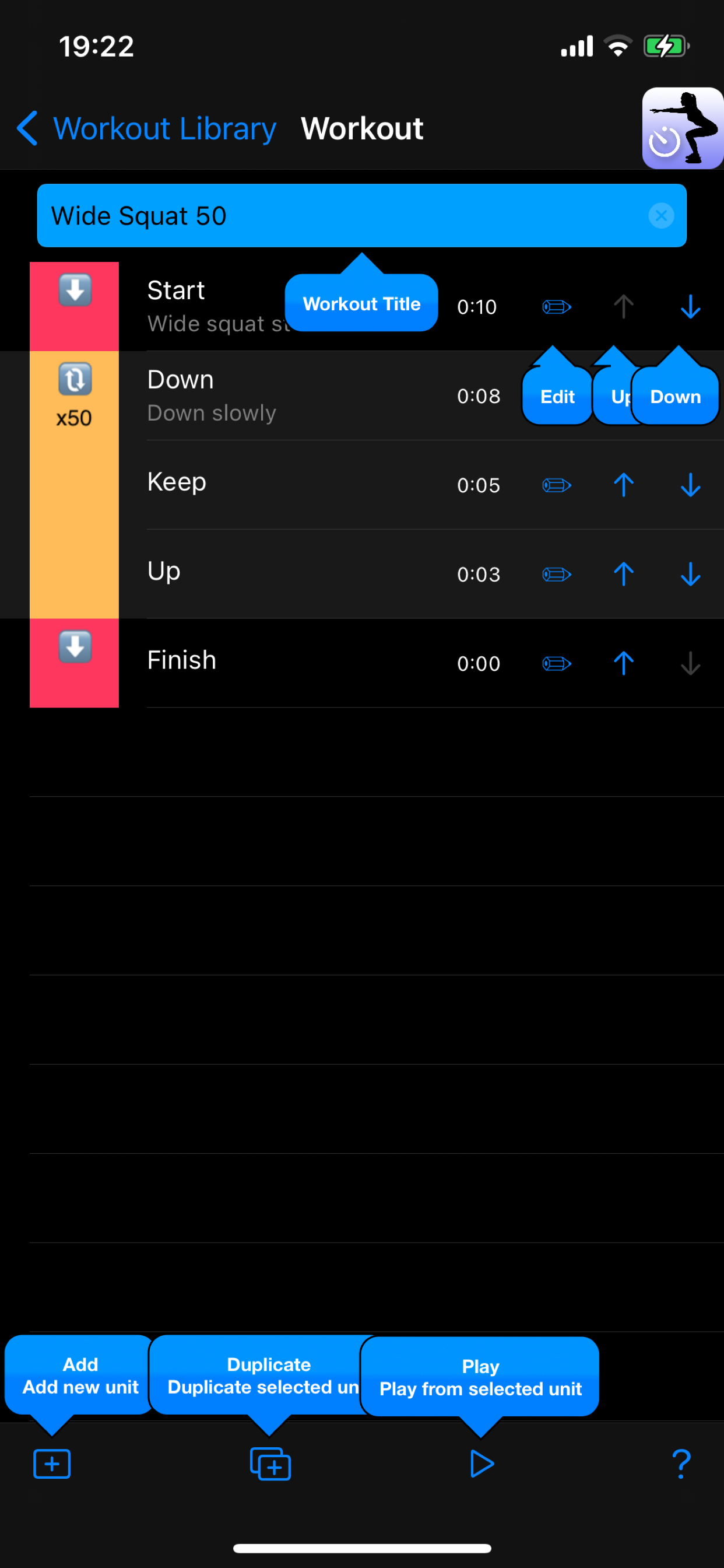 Workout Speech Timer