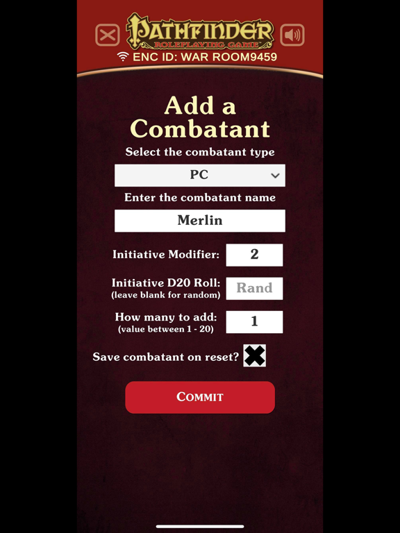 Screenshot #6 pour Pathfinder Combat Tracker