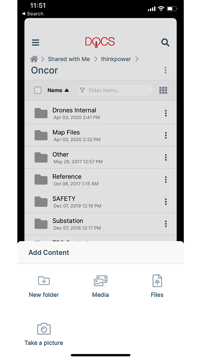Think Power DOCS - File Share