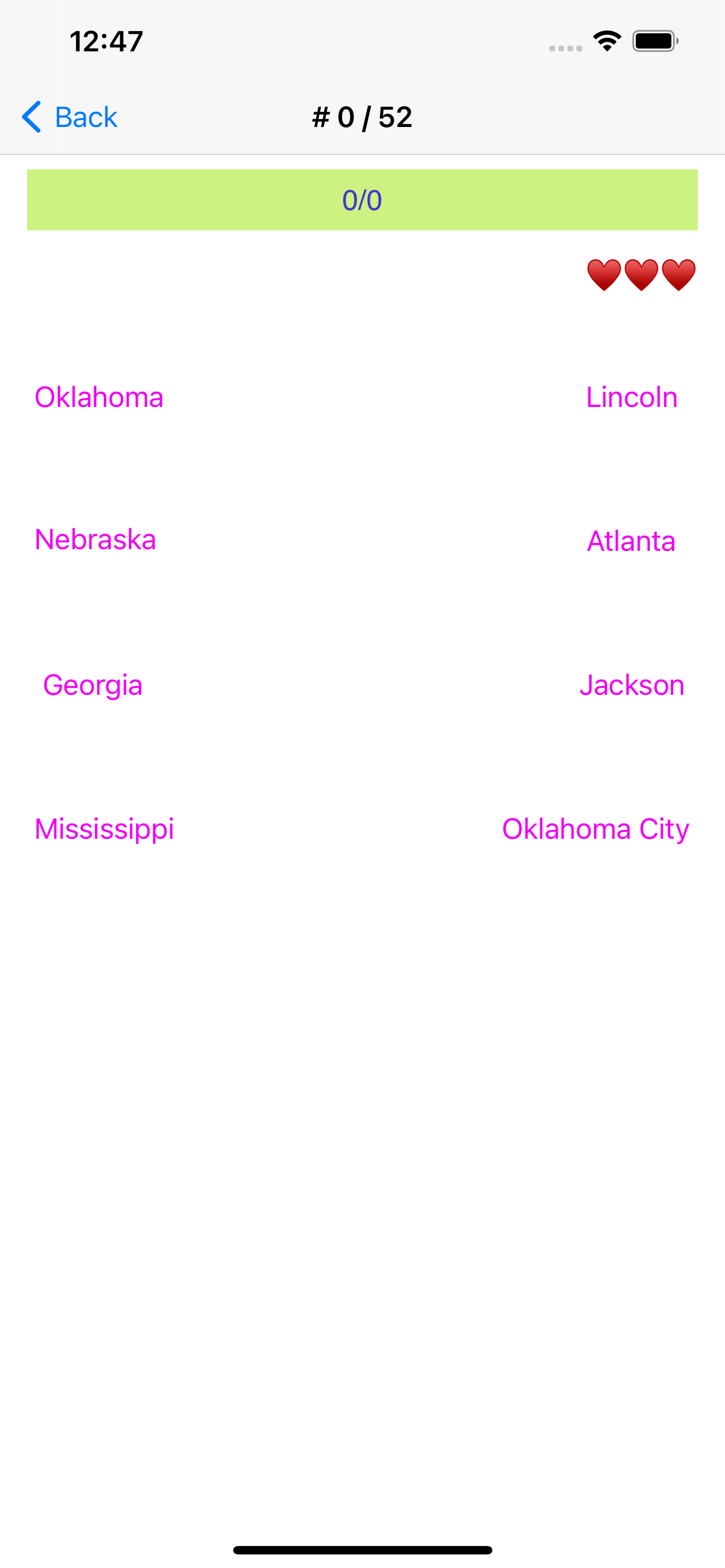 US States, Maps, Capitals Quiz