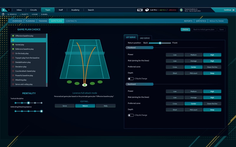 Tennis Manager 2021 Screenshot
