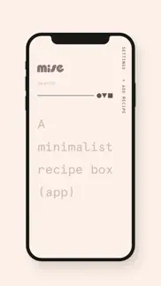 mise: a minimalist recipe box iphone screenshot 2