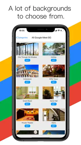 Game screenshot Backgrounds for Google Meet apk