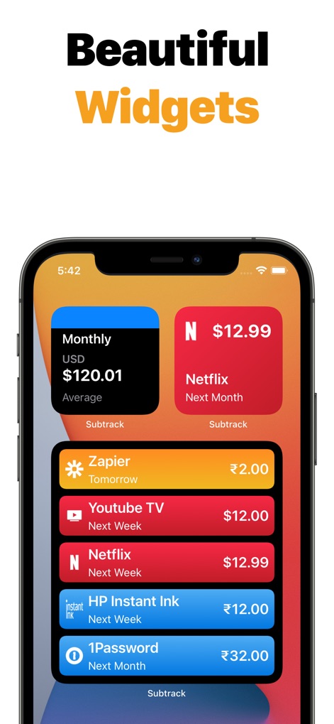 Subtrack: Track Subscriptions - App de Finanzas | MWM