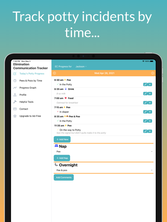 Elimination Communication Log