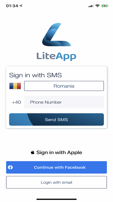 LiteApp - Booking services Screenshot