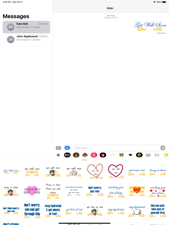 get well soon stickers