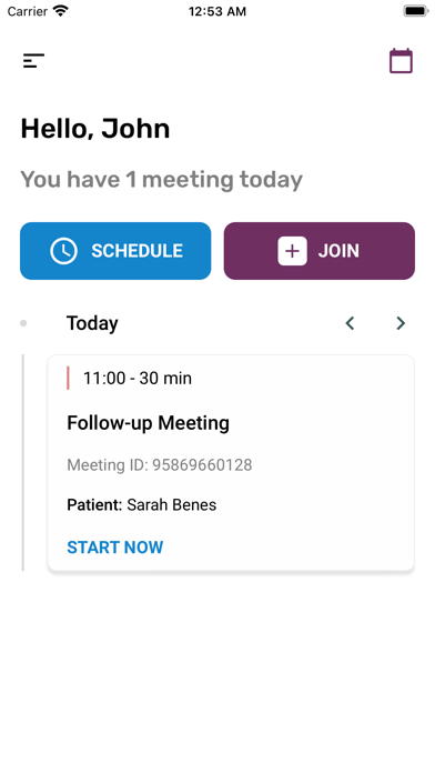 NATROX® IQ Telehealth Screenshot
