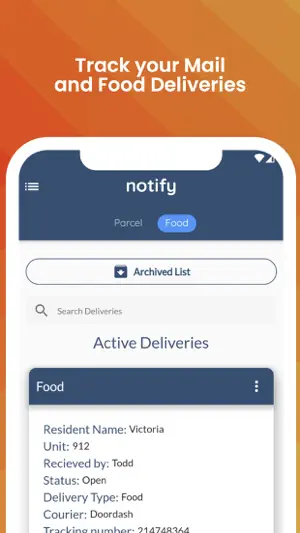 Notify Tenant screenshot 2