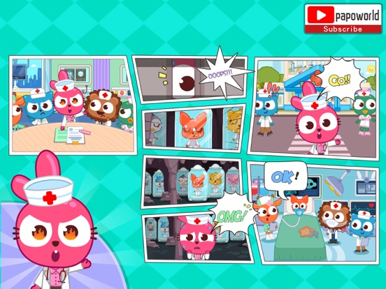 Papo Town Hospital Story iPad screenshot 5 - Education app