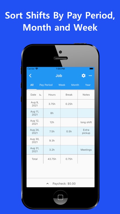 Work Log - Shift Tracker screenshot-3