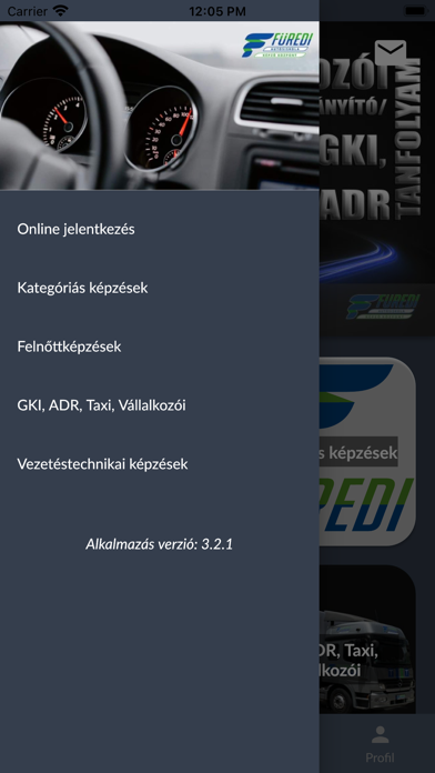 Füredi Autósiskola Screenshot