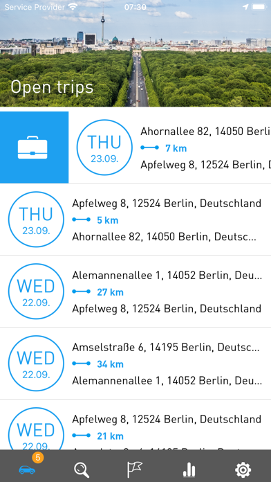 AutoLogg - Fahrtenbuch App Screenshot