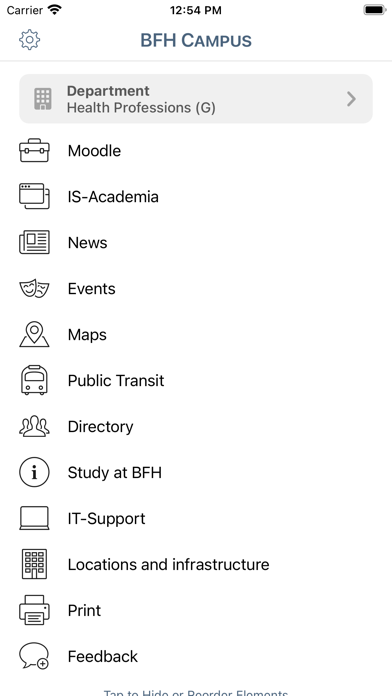 BFH Campus Screenshot