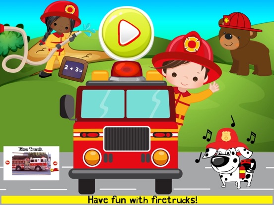 Fire Truck Games For Kids iPad app afbeelding 1