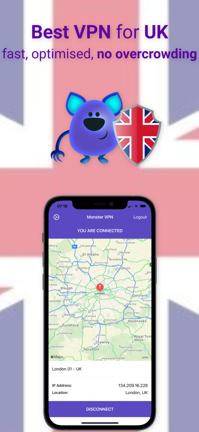 Monster VPN - No Logs UK Best