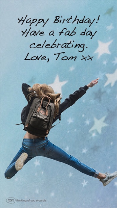 T.O.Y. Thinking of You e-cards Screenshot