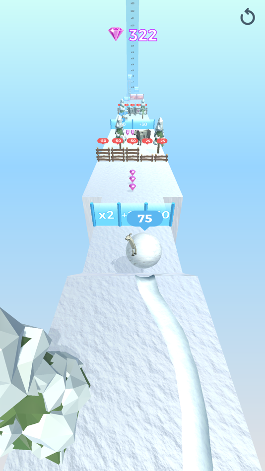 #9. Snowball Effect 3D (iOS) 由: Small Beautiful