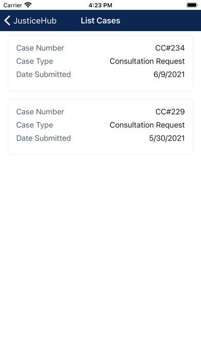 JusticeHub Screenshot
