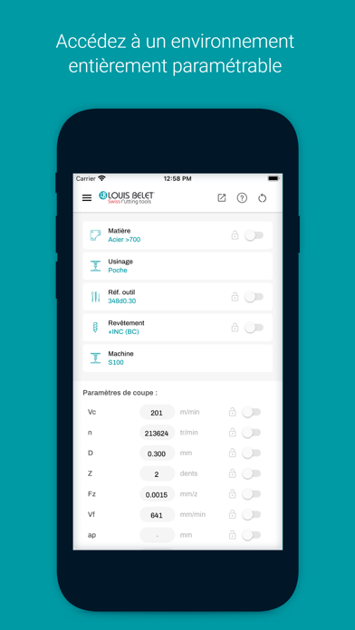 Louis Bélet Toolfinder Screenshot