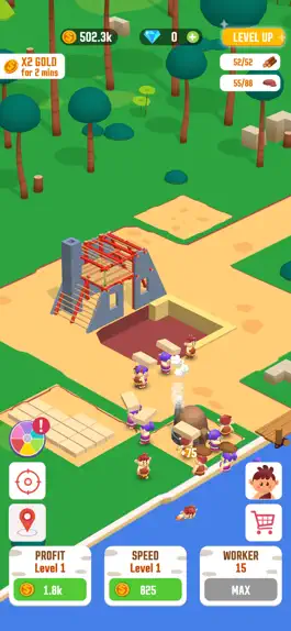 Game screenshot Idle Jungle: Survival Builder mod apk