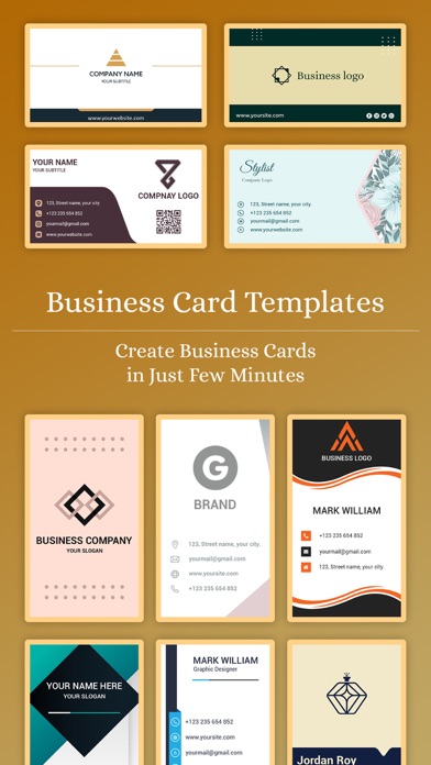 Business Card Design Maker Screenshot