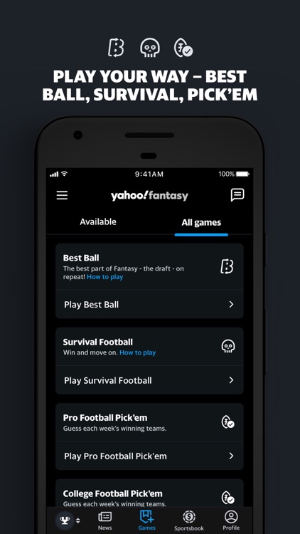 Yahoo Fantasy Football & More screenshot-5