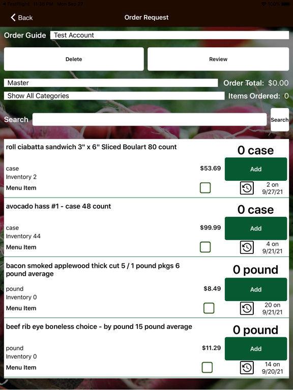 J&E Fruit and Produce iPad screenshot 2 - Business app