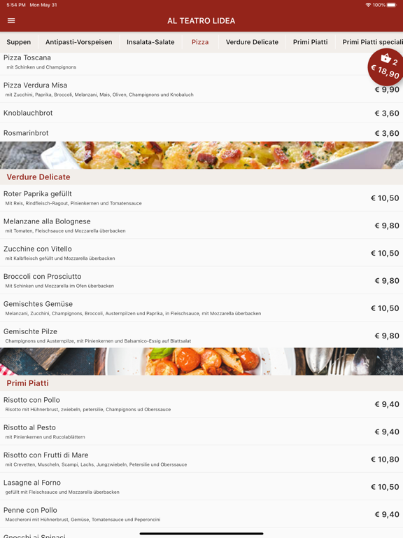 Screenshot #5 pour Ristorante Al Teatro Lidea