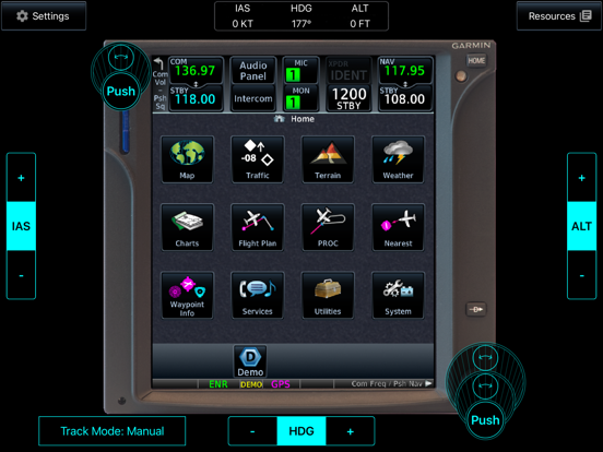 Garmin GTN Trainer iPad app afbeelding 1