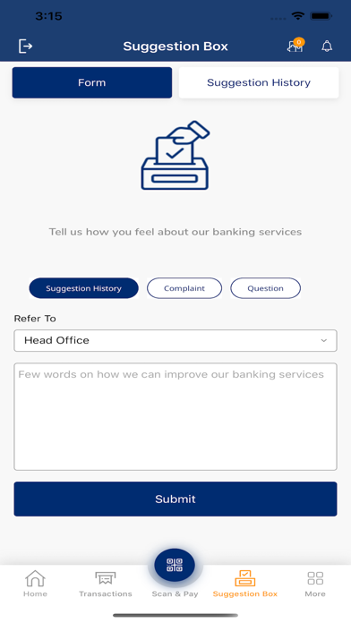 SNS Banking Screenshot