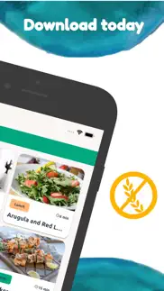 gluten-free diet meal plan iphone screenshot 2