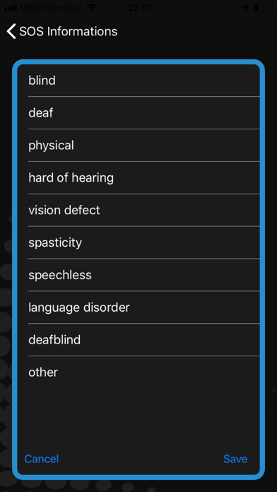 WIS Emergency for deaf people Screenshot