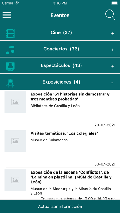 Agenda Cultural CyL Screenshot