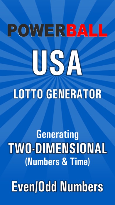 Powerball USA Lotto Generator Screenshot